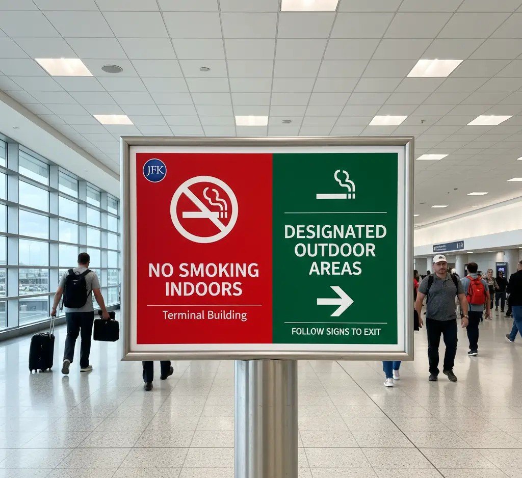 smoking area in jfk airport