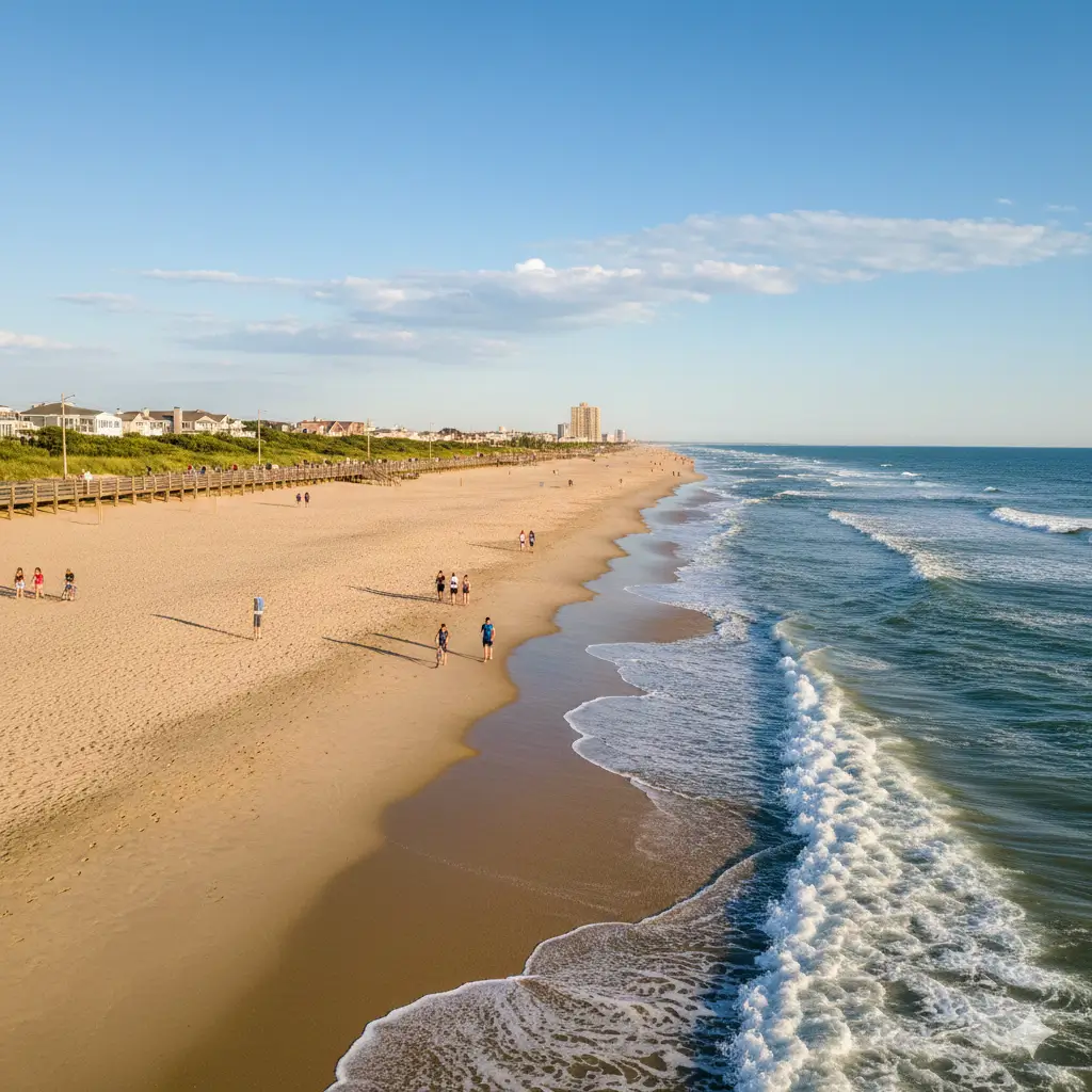 Jacob Riis Park queens areal view