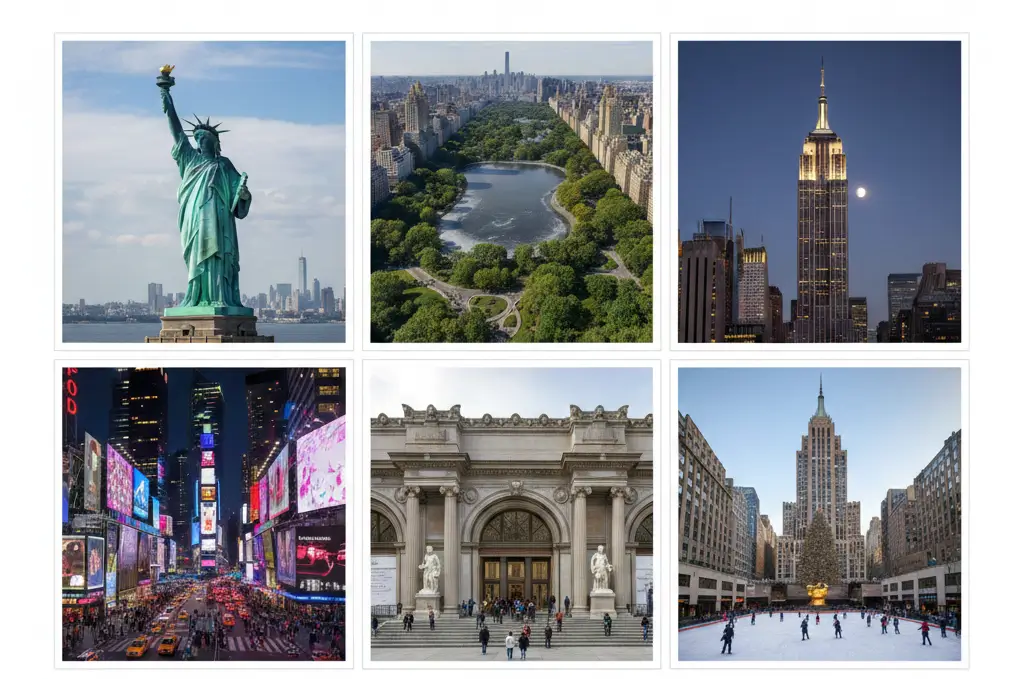 famous tourist points in Manhattan