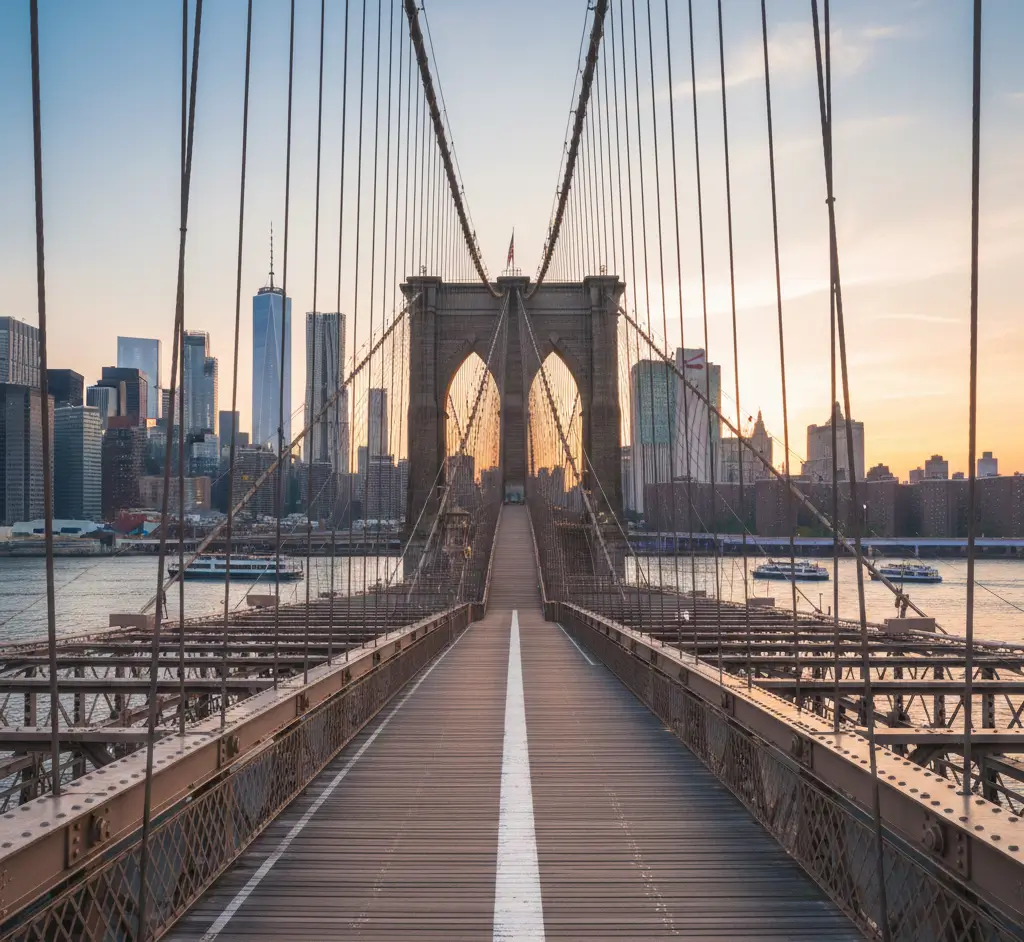 brooklyn bridge New York a tourist attraction