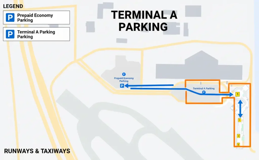 LGA airport terminal A map