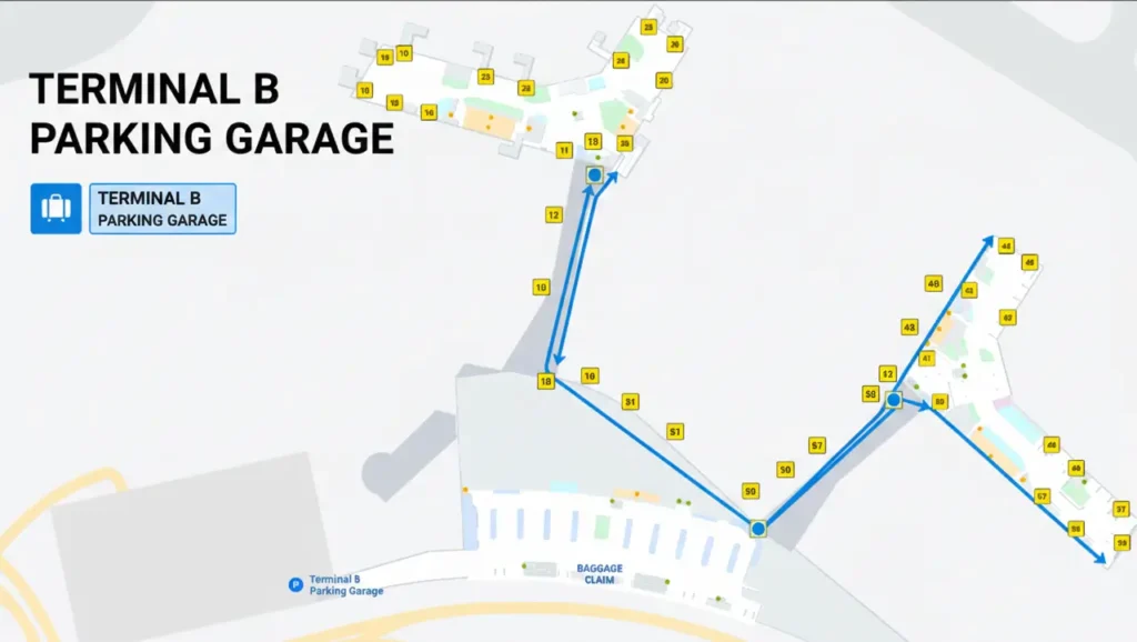 terminal b laguardia map